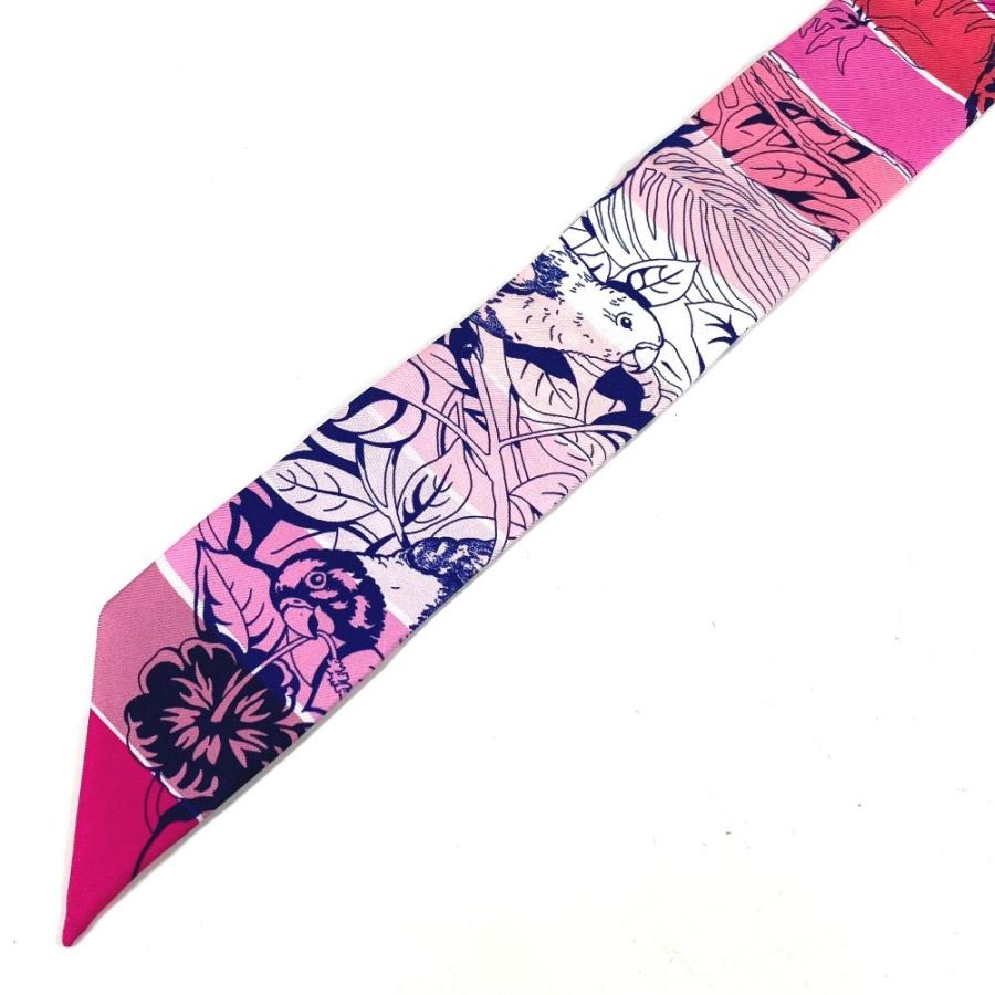 美品 HERMES エルメス ツイリー ツィリー バンドースカーフ アクセサリー ジャングルラブ スカーフ マルチカラー レディース【中古】 | HERMES | 04