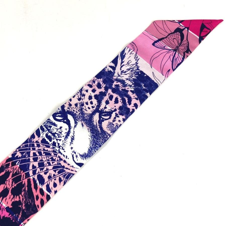 美品 HERMES エルメス ツイリー ツィリー バンドースカーフ アクセサリー ジャングルラブ スカーフ マルチカラー レディース【中古】 | HERMES | 06