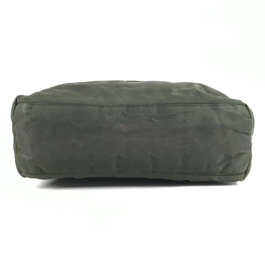 PRADA プラダ トライアングルロゴ 三角ロゴ プレート 肩掛け カバン トートバッグ ショルダーバッグ カーキ ユニセックス【中古】 | PRADA | 04