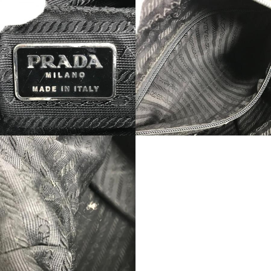 PRADA プラダ トライアングルロゴ 三角ロゴ プレート 肩掛け カバン トートバッグ ショルダーバッグ カーキ ユニセックス【中古】 | PRADA | 09