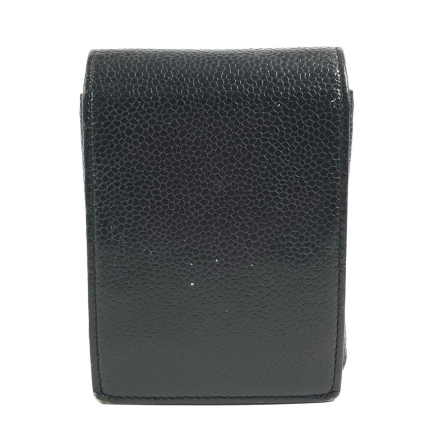 CHANEL シャネル A13511 CC ココマーク ロゴ タバコケース ポーチ 小物入れ シガレットケース ブラック ユニセックス【中古】 | CHANEL | 01