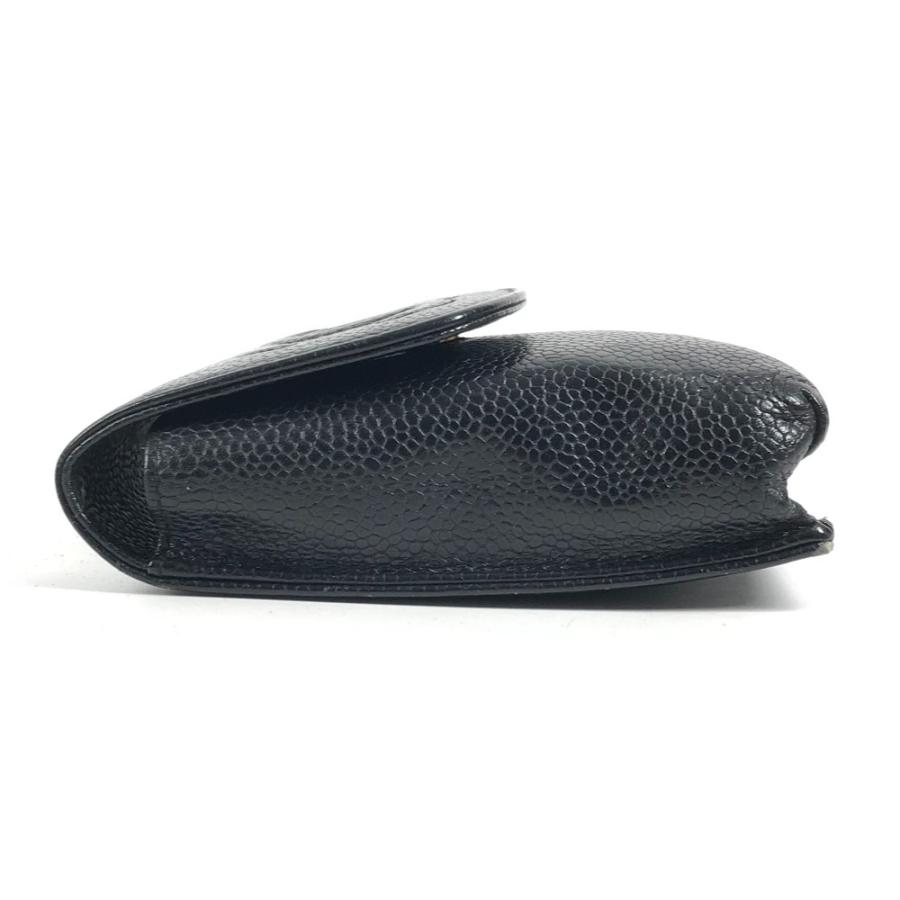 CHANEL シャネル A13511 CC ココマーク ロゴ タバコケース ポーチ 小物入れ シガレットケース ブラック ユニセックス【中古】 | CHANEL | 02