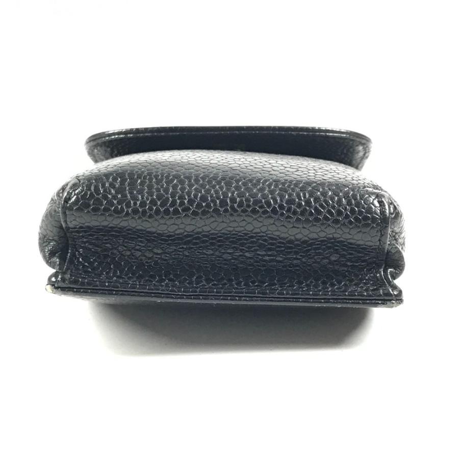 CHANEL シャネル A13511 CC ココマーク ロゴ タバコケース ポーチ 小物入れ シガレットケース ブラック ユニセックス【中古】 | CHANEL | 04