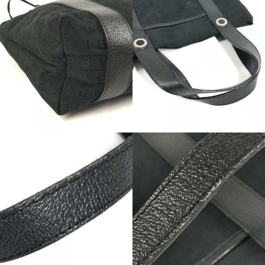 BVLGARI ブルガリ ロゴマニア ポーチ付き カバン トートバッグ ハンドバッグ ブラック ユニセックス【中古】 | BVLGARI | 07