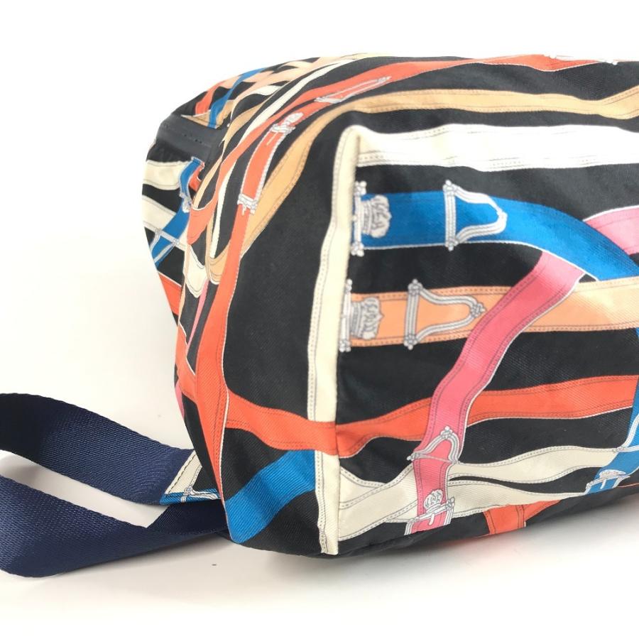 HERMES エルメス エアシルク カヴァルカドゥール リュック バックパック カバン リュックサック ブラック ユニセックス【中古】 | HERMES | 06