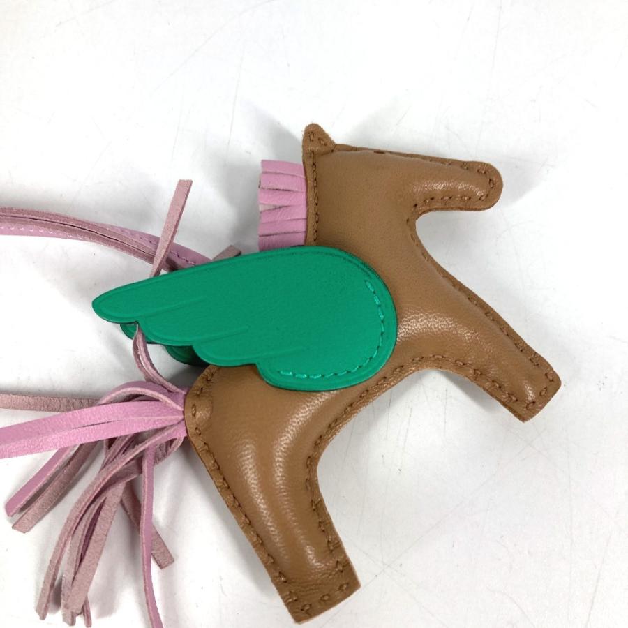 新品同様 HERMES エルメス ロデオ ペガサス PM ロデオペガサスPM バッグチャーム  馬 キーホルダー シュバル チャーム ピンク 【中古】 | HERMES | 07