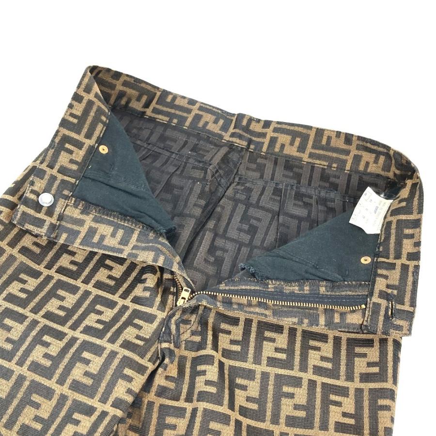 FENDI フェンディ ズッカ ロゴ ロングパンツ ズボン アパレル ボトムス ヴィンテージ パンツ ブラウン レディース【中古】 | FENDI | 04