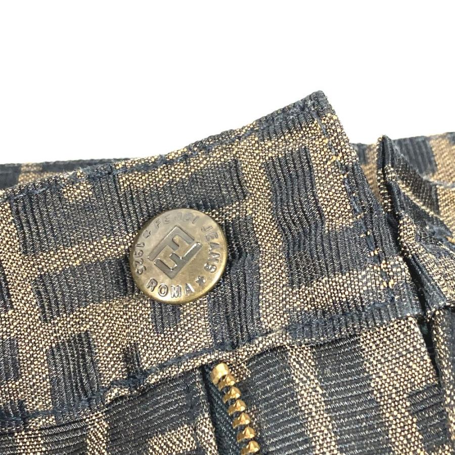 FENDI フェンディ ズッカ ロゴ ロングパンツ ズボン アパレル ボトムス ヴィンテージ パンツ ブラウン レディース【中古】 | FENDI | 05