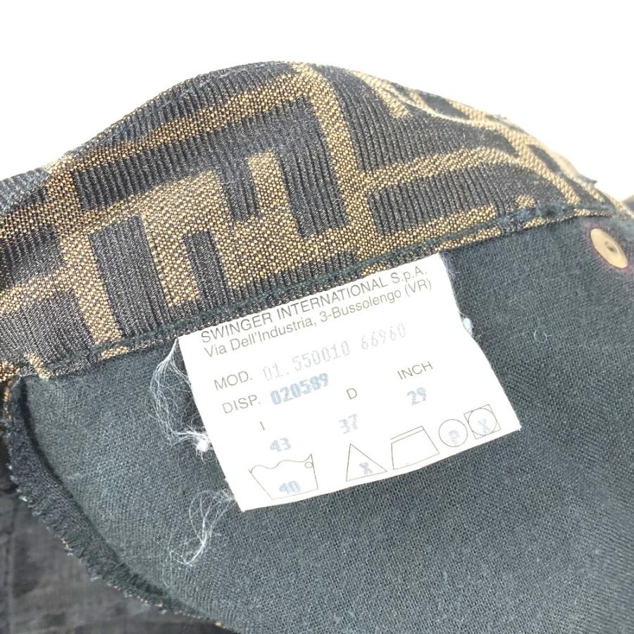 FENDI フェンディ ズッカ ロゴ ロングパンツ ズボン アパレル ボトムス ヴィンテージ パンツ ブラウン レディース【中古】 | FENDI | 08