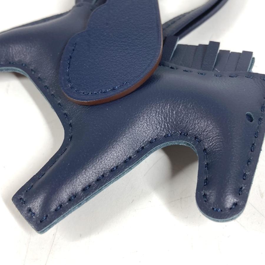 未使用 HERMES エルメス ロデオ ペガサス PM ロデオペガサスPM バッグチャーム ソーネイビー  キーホルダー シュバル チャーム 【中古】 | HERMES | 03