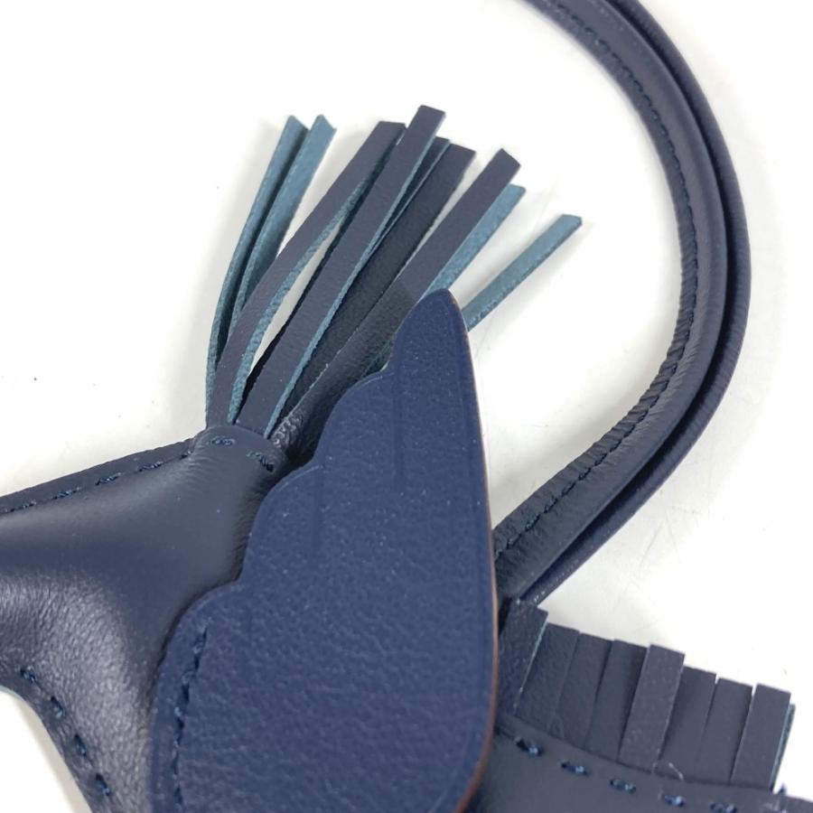 未使用 HERMES エルメス ロデオ ペガサス PM ロデオペガサスPM バッグチャーム ソーネイビー  キーホルダー シュバル チャーム 【中古】 | HERMES | 04