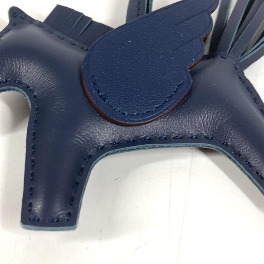 未使用 HERMES エルメス ロデオ ペガサス PM ロデオペガサスPM バッグチャーム ソーネイビー  キーホルダー シュバル チャーム 【中古】 | HERMES | 06