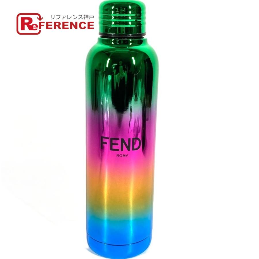 美品 FENDI フェンディ ロゴ 水筒 ウォーターボトル インテリア 非売品 ノベルティ タンブラー マルチカラー ユニセックス【中古】 | FENDI