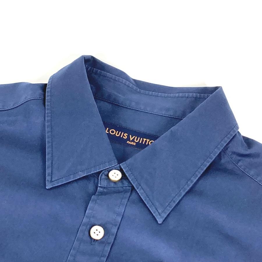 LOUIS VUITTON ルイヴィトン LVロゴ アパレル トップス 長袖 シャツ 2024年 長袖シャツ ネイビー メンズ【中古】 | LOUIS VUITTON | 03