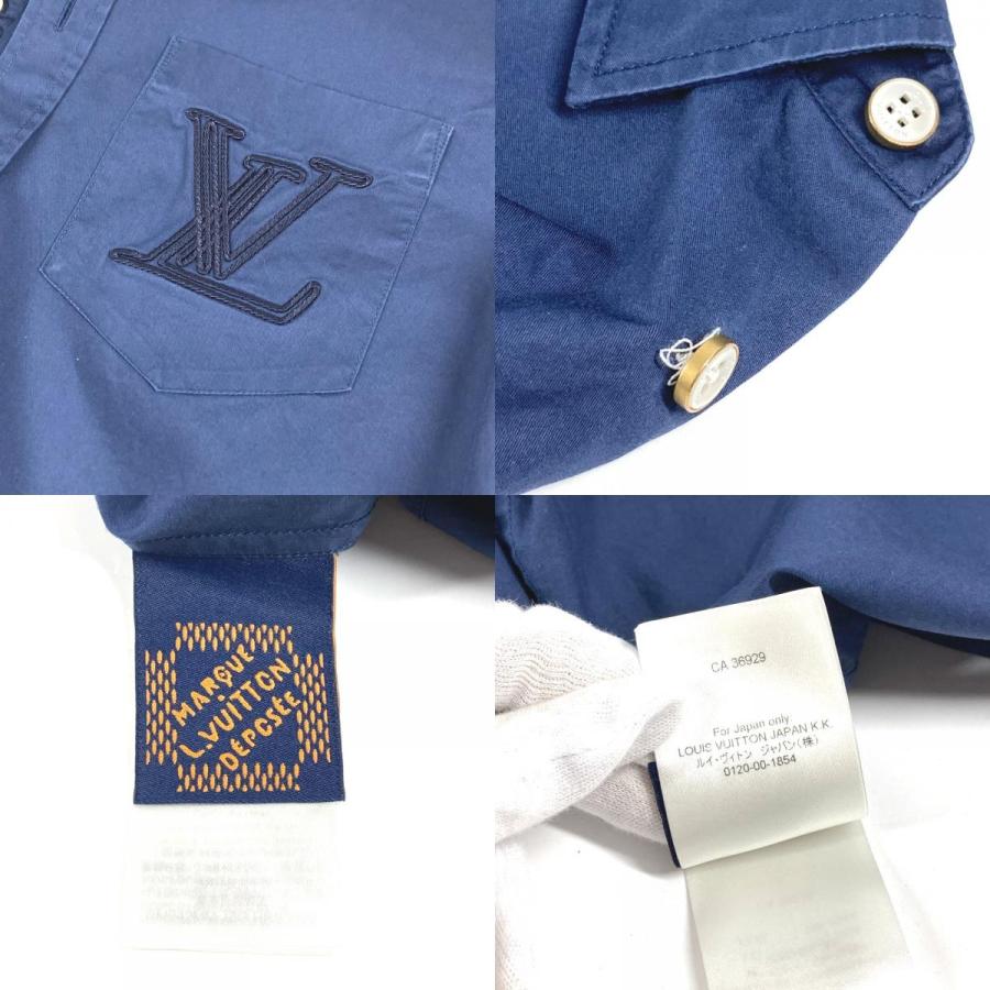 LOUIS VUITTON ルイヴィトン LVロゴ アパレル トップス 長袖 シャツ 2024年 長袖シャツ ネイビー メンズ【中古】 | LOUIS VUITTON | 07
