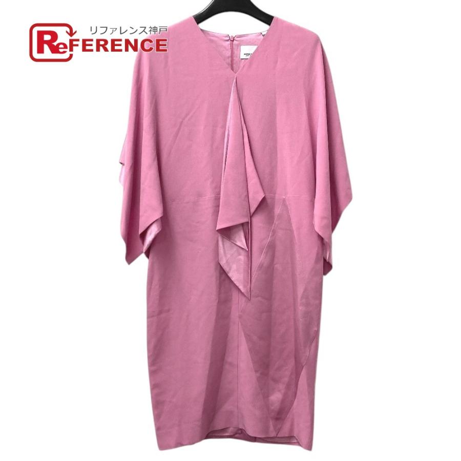 美品 BURBERRY バーバリー 8047248 Cape Sleeve Silk Dress  アパレル ドレス ワンピース ピンク レディース【中古】 | BURBERRY
