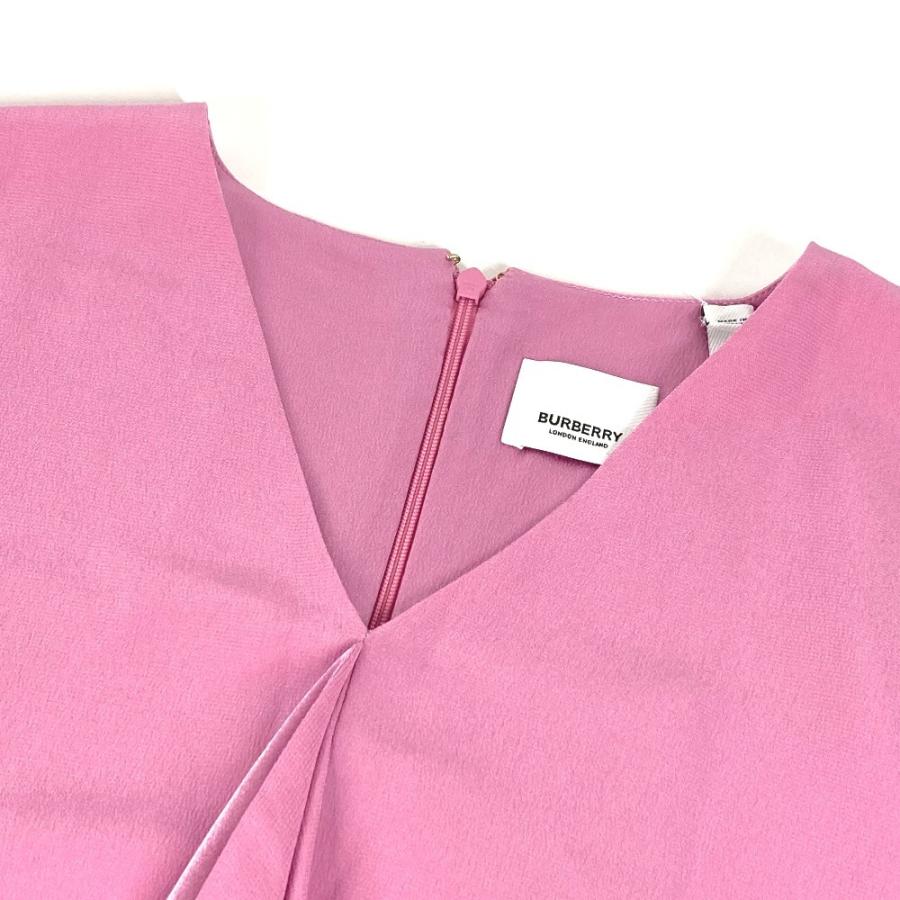 美品 BURBERRY バーバリー 8047248 Cape Sleeve Silk Dress  アパレル ドレス ワンピース ピンク レディース【中古】 | BURBERRY | 03
