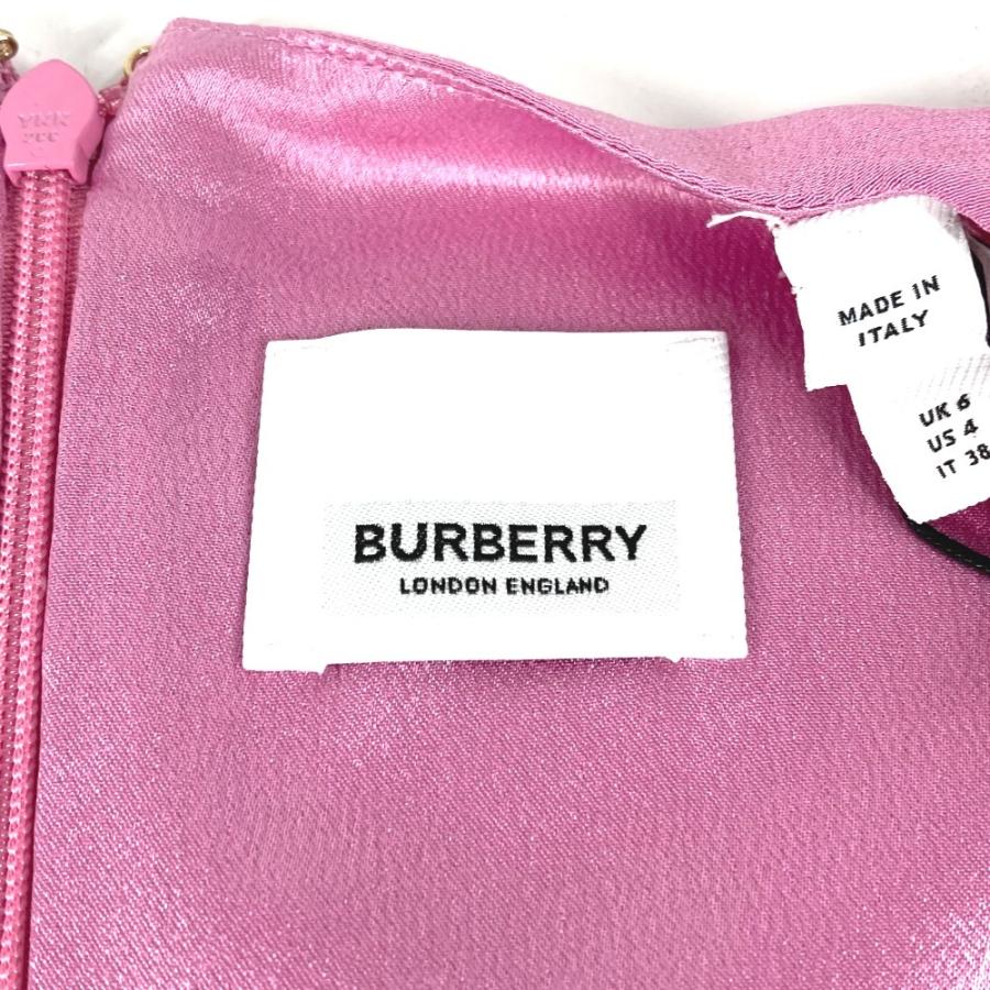 美品 BURBERRY バーバリー 8047248 Cape Sleeve Silk Dress  アパレル ドレス ワンピース ピンク レディース【中古】 | BURBERRY | 05