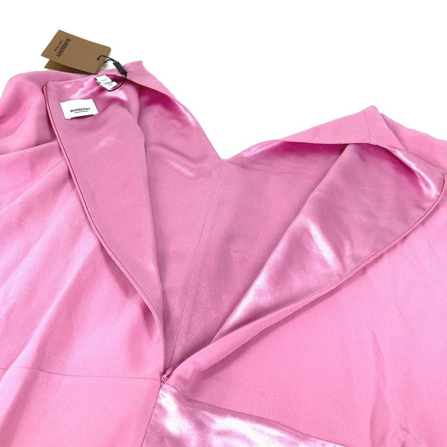 美品 BURBERRY バーバリー 8047248 Cape Sleeve Silk Dress  アパレル ドレス ワンピース ピンク レディース【中古】 | BURBERRY | 08