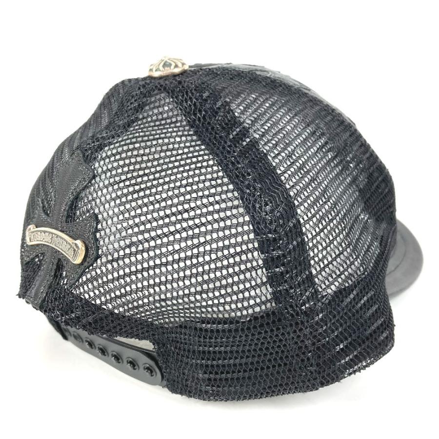美品 CHROME HEARTS クロムハーツ セメタリークロス レザーパッチ 革 帽子 キャップ帽 ベースボール キャップ ブラック【中古】 |  | 01