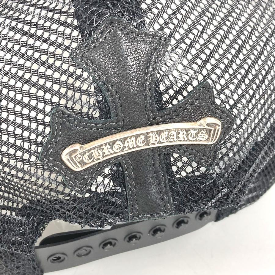 美品 CHROME HEARTS クロムハーツ セメタリークロス レザーパッチ 革 帽子 キャップ帽 ベースボール キャップ ブラック【中古】 |  | 04
