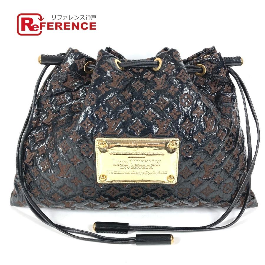 LOUIS VUITTON ルイヴィトン M95259 スクイーチ カバン 巾着 モノグラムエルヴィニル ショルダーバッグ ブラウン レディース【中古】 | LOUIS VUITTON