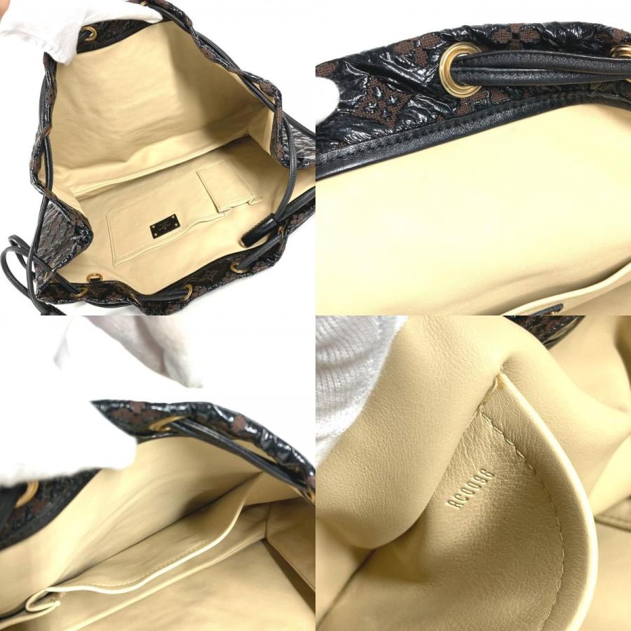 LOUIS VUITTON ルイヴィトン M95259 スクイーチ カバン 巾着 モノグラムエルヴィニル ショルダーバッグ ブラウン レディース【中古】 | LOUIS VUITTON | 08