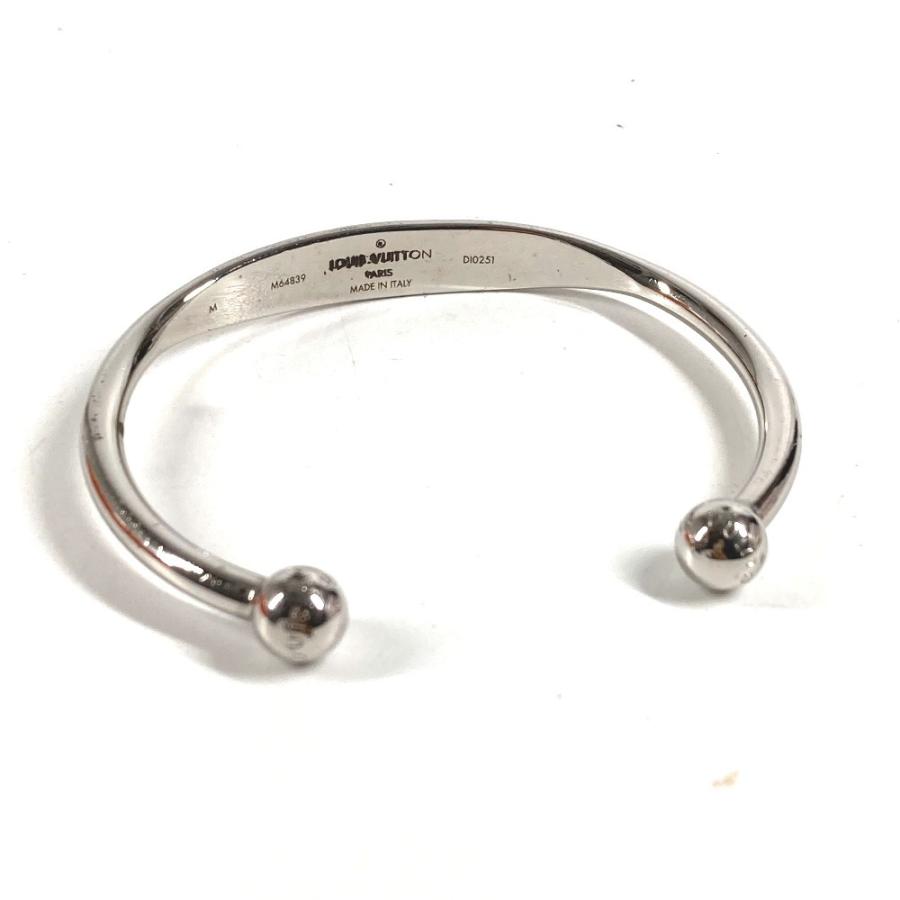 LOUIS VUITTON ルイヴィトン M64839 ジョンクモノグラム アクセサリー ブレスレット バングル シルバー ユニセックス【中古】 | LOUIS VUITTON | 03