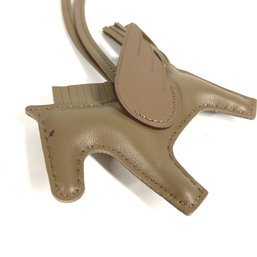新品同様 HERMES エルメス ロデオ ペガサス PM  バッグチャーム ソーエトゥープ オールエトゥープ 馬 キーホルダー シュバル【中古】 | HERMES | 03