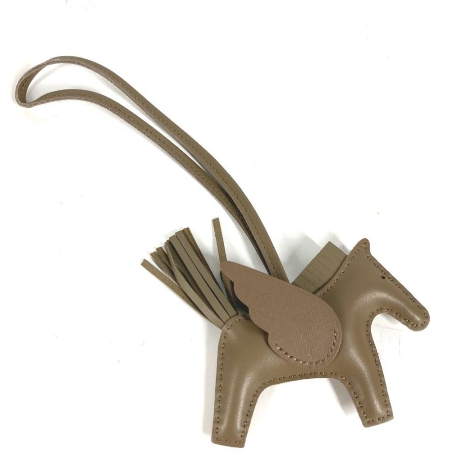 新品同様 HERMES エルメス ロデオ ペガサス PM  バッグチャーム ソーエトゥープ オールエトゥープ 馬 キーホルダー シュバル【中古】 | HERMES | 04