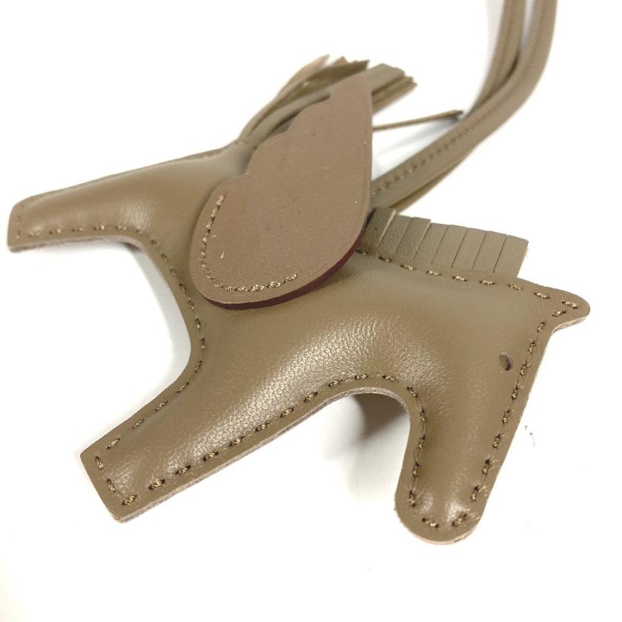 新品同様 HERMES エルメス ロデオ ペガサス PM  バッグチャーム ソーエトゥープ オールエトゥープ 馬 キーホルダー シュバル【中古】 | HERMES | 05
