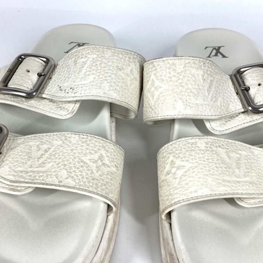 LOUIS VUITTON ルイヴィトン 1AJVDJ LV ヴェニス ミュール サンダル 靴 シューズ モノグラム サンダル ブロン ホワイト メンズ【中古】 | LOUIS VUITTON | 02