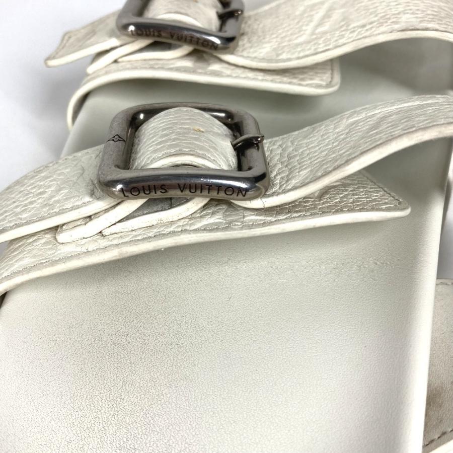 LOUIS VUITTON ルイヴィトン 1AJVDJ LV ヴェニス ミュール サンダル 靴 シューズ モノグラム サンダル ブロン ホワイト メンズ【中古】 | LOUIS VUITTON | 07