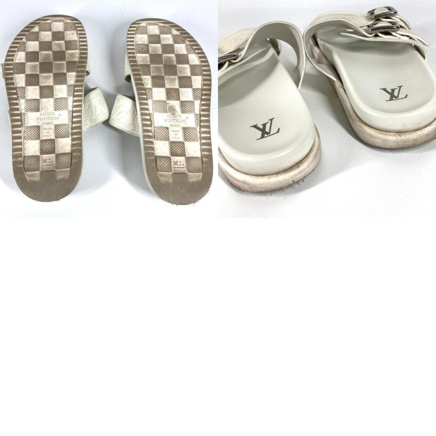 LOUIS VUITTON ルイヴィトン 1AJVDJ LV ヴェニス ミュール サンダル 靴 シューズ モノグラム サンダル ブロン ホワイト メンズ【中古】 | LOUIS VUITTON | 09