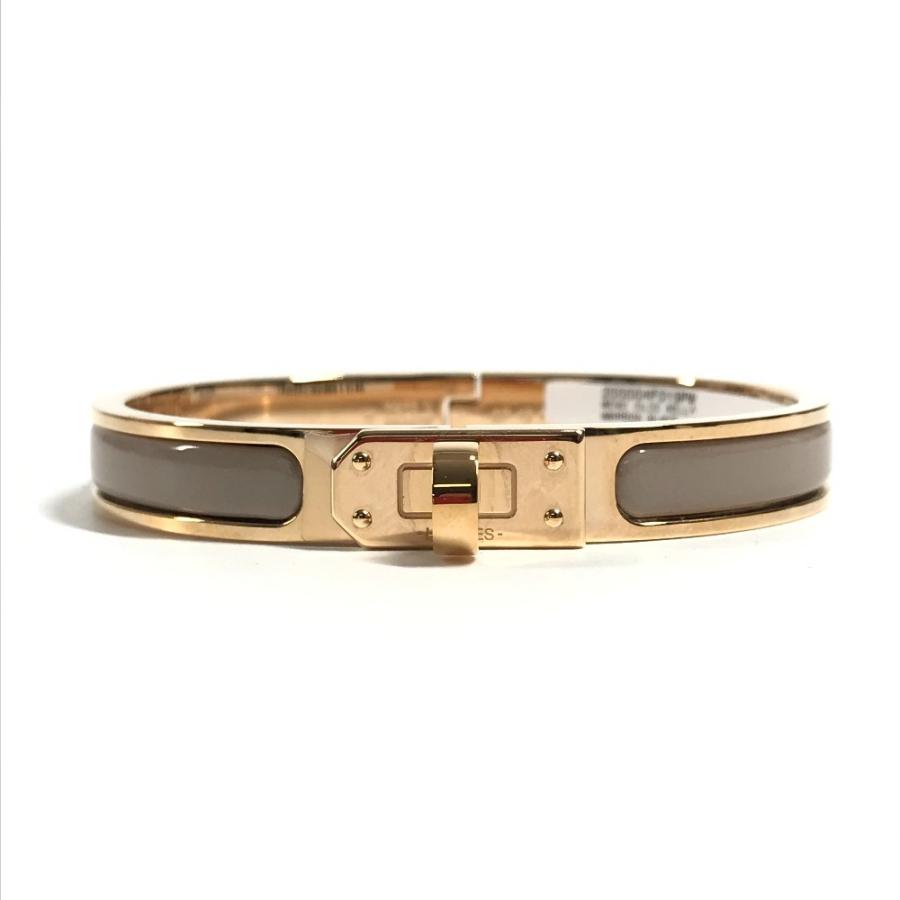 新品同様 HERMES エルメス ミニ クリック ケリー PM アクセサリー ブレスレット マロングラッセ ベージュ 【中古】 | HERMES | 01