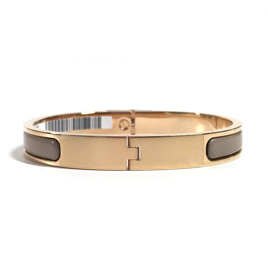 新品同様 HERMES エルメス ミニ クリック ケリー PM アクセサリー ブレスレット マロングラッセ ベージュ 【中古】 | HERMES | 04