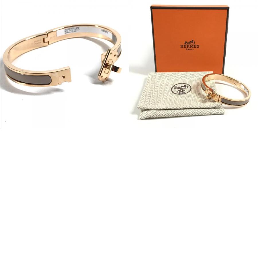 新品同様 HERMES エルメス ミニ クリック ケリー PM アクセサリー ブレスレット マロングラッセ ベージュ 【中古】 | HERMES | 09