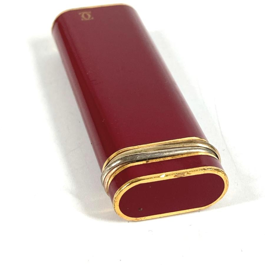 CARTIER カルティエ ロゴ トリニティ 喫煙具 タバコ 煙草 ライター ワインレッド系 ユニセックス【中古】 | Cartier | 02