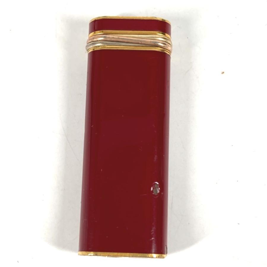 CARTIER カルティエ ロゴ トリニティ 喫煙具 タバコ 煙草 ライター ワインレッド系 ユニセックス【中古】 | Cartier | 05