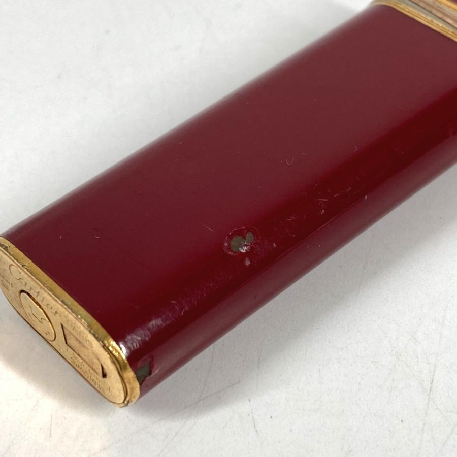 CARTIER カルティエ ロゴ トリニティ 喫煙具 タバコ 煙草 ライター ワインレッド系 ユニセックス【中古】 | Cartier | 06