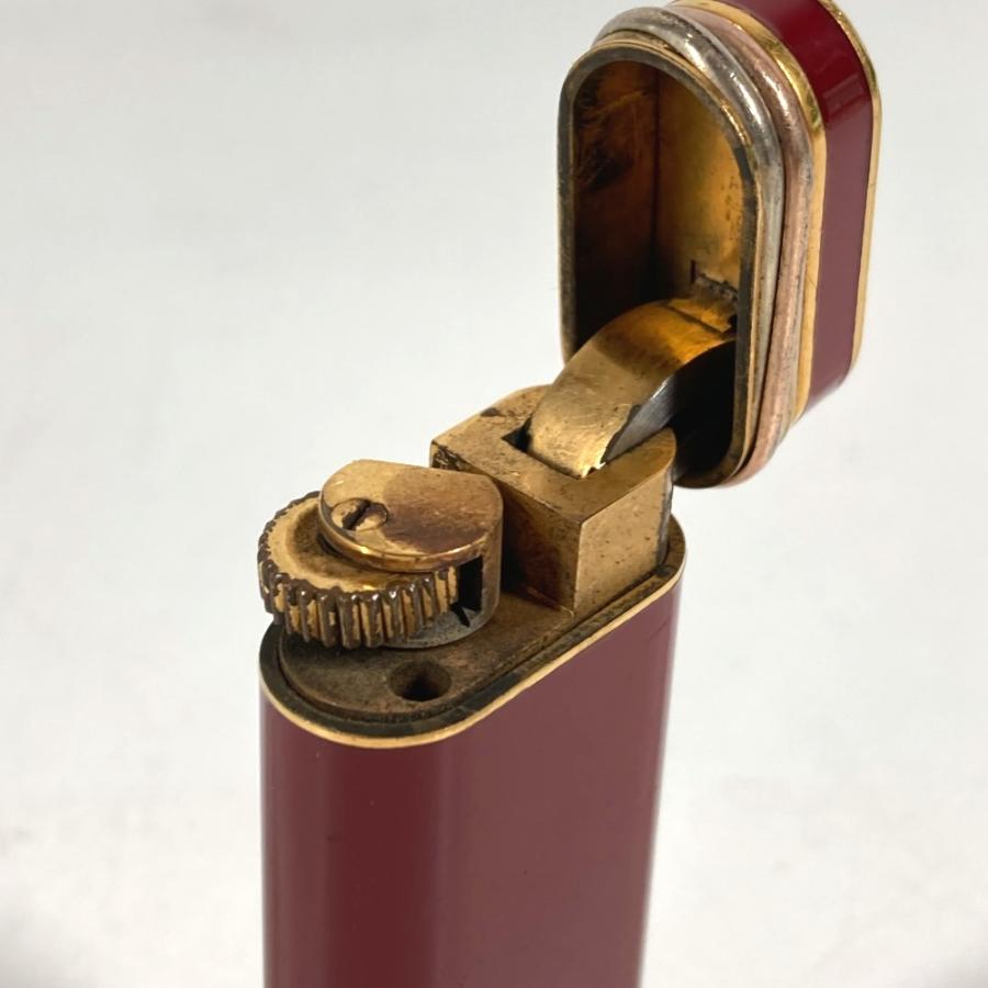 CARTIER カルティエ ロゴ トリニティ 喫煙具 タバコ 煙草 ライター ワインレッド系 ユニセックス【中古】 | Cartier | 08