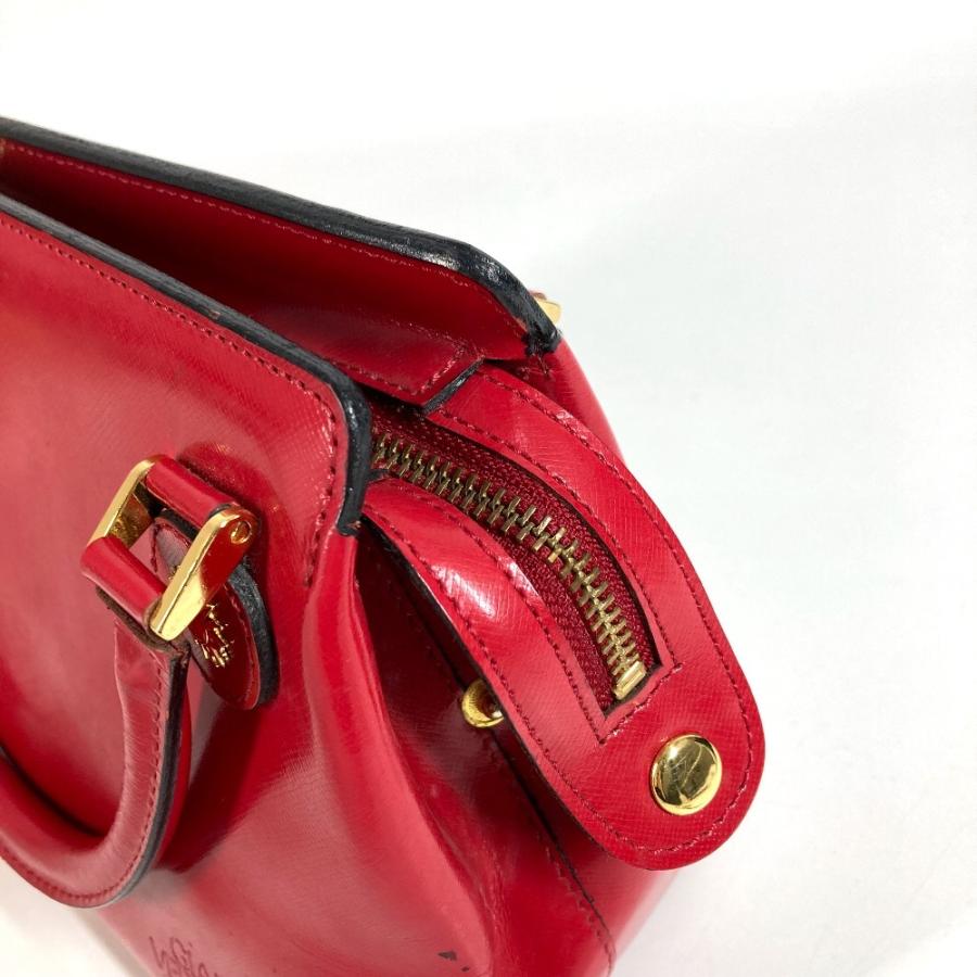 VERSACE ヴェルサーチ サンバースト トートバッグ チェーン チャーム キーホルダー付き ヴィンテージ ハンドバッグ レッド【中古】 |  | 02
