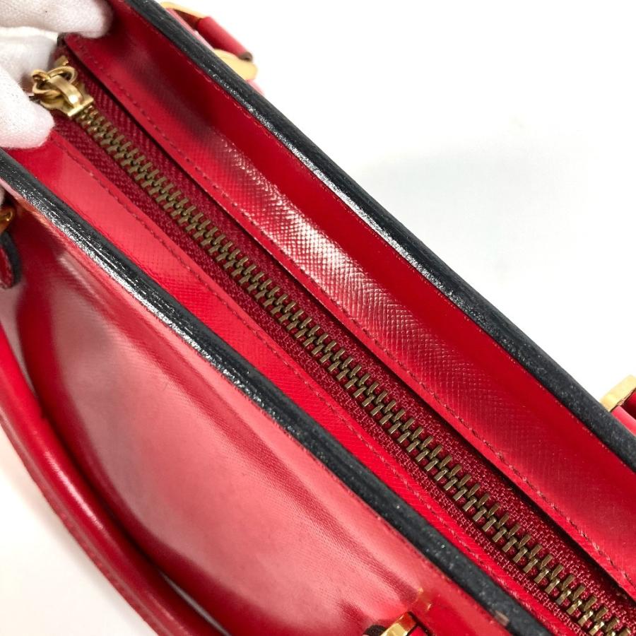 VERSACE ヴェルサーチ サンバースト トートバッグ チェーン チャーム キーホルダー付き ヴィンテージ ハンドバッグ レッド【中古】 |  | 03