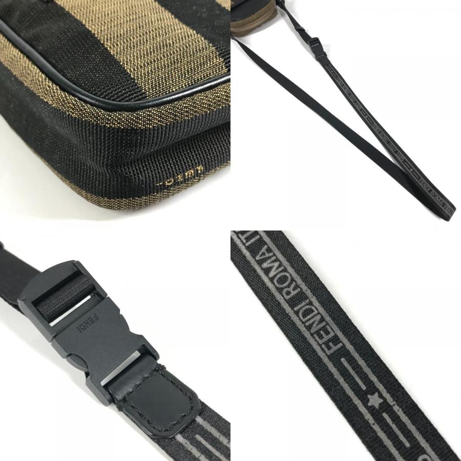 FENDI（フェンディ） 7VA456 ロゴ ペカン ポシェット 斜め掛け カバン 