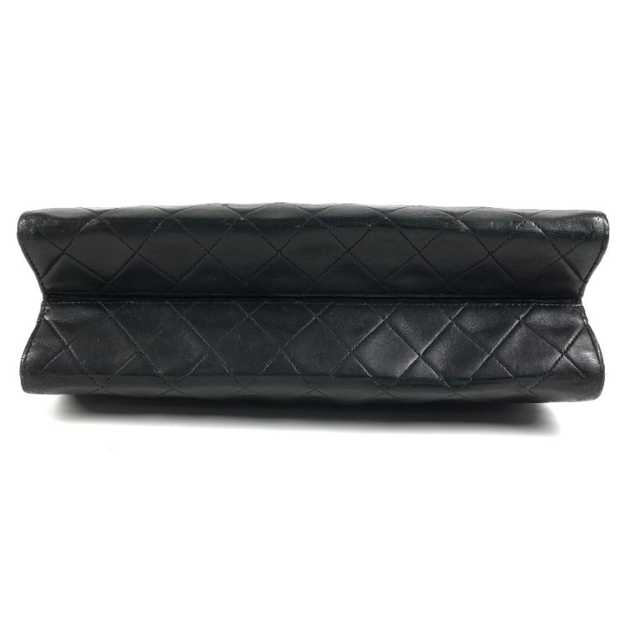 CHANEL シャネル がま口 マトラッセ キルティング 肩掛け Wチェーン チェーンバッグ ヴィンテージ ショルダーバッグ ブラック【中古】 | CHANEL | 04