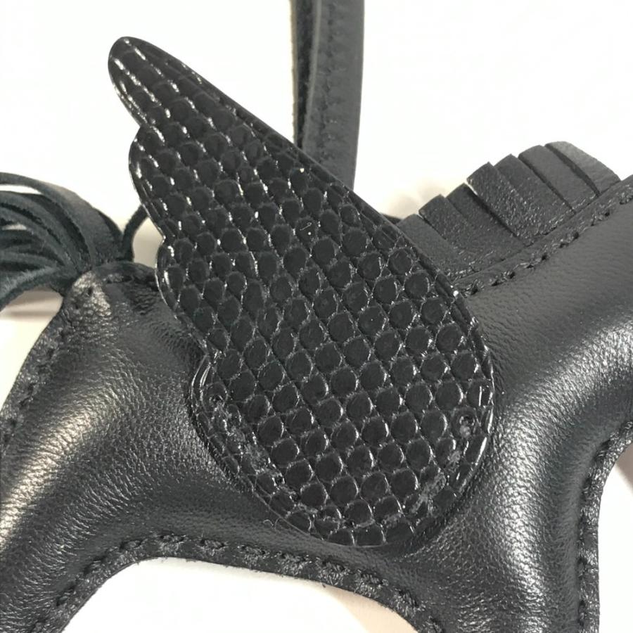 美品 HERMES エルメス ロデオ ペガサス PM タッチ バッグチャーム キーホルダー 馬 シュバル ソーブラック オールブラック【中古】 | HERMES | 05