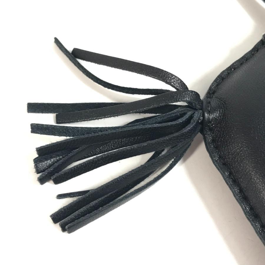 美品 HERMES エルメス ロデオ GM タッチ バッグチャーム キーホルダー  クロコダイル 馬 シュバル ソーブラック オールブラック【中古】 | HERMES | 08