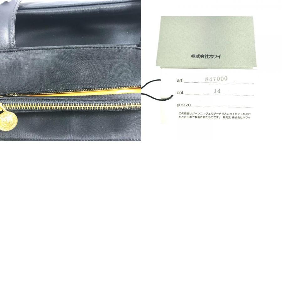 VERSACE ヴェルサーチメデューサ サンバーストトートバッグ チェーン 肩掛け ロゴ カバン ショルダーバッグ ブラック ユニセックス【中古】 |  | 09