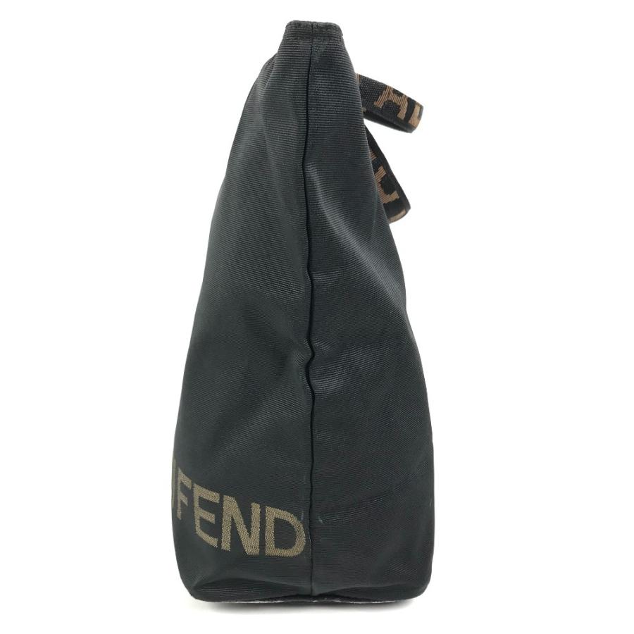 FENDI フェンディ ロゴ 肩掛け トートバッグ カバン 縦型トート ヴィンテージ ハンドバッグ ブラック ユニセックス【中古】 | FENDI | 03