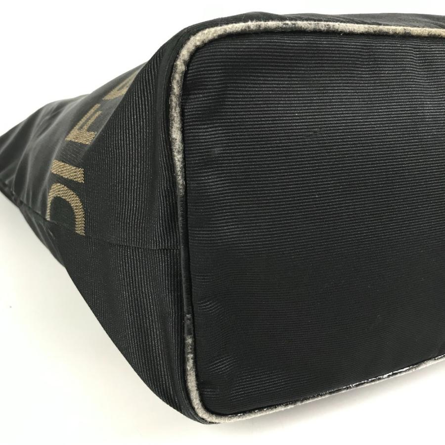 FENDI フェンディ ロゴ 肩掛け トートバッグ カバン 縦型トート ヴィンテージ ハンドバッグ ブラック ユニセックス【中古】 | FENDI | 06